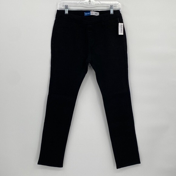 Old Navy Stretch Built-In Tough Skinny Denim Jeans Black Size XL 14-16 Plus - Picture 3 of 8